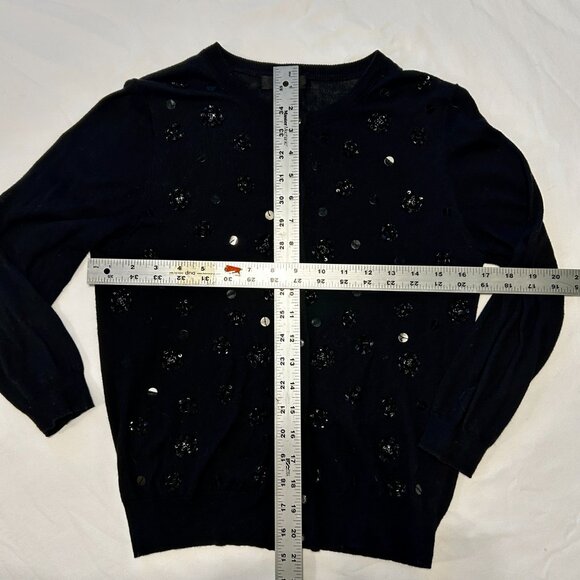 J. CREW COLLECTION HOLIDAY BEADED CARDIGAN - Picture 6 of 6